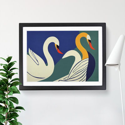 Abstract Swans Vol.2 - Framed Print