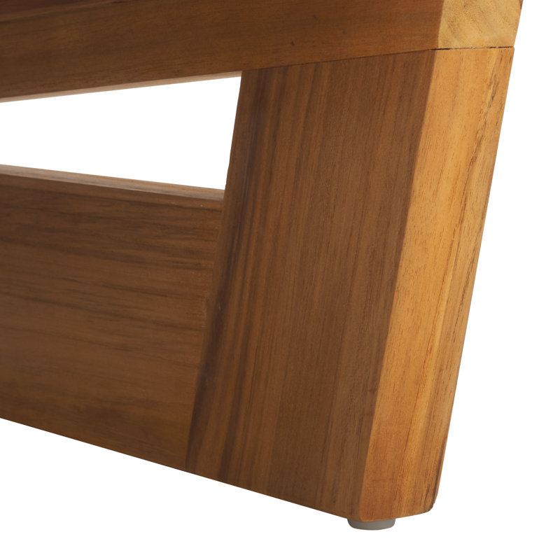 Brazilian Teak Patio Chair, Dark Brown