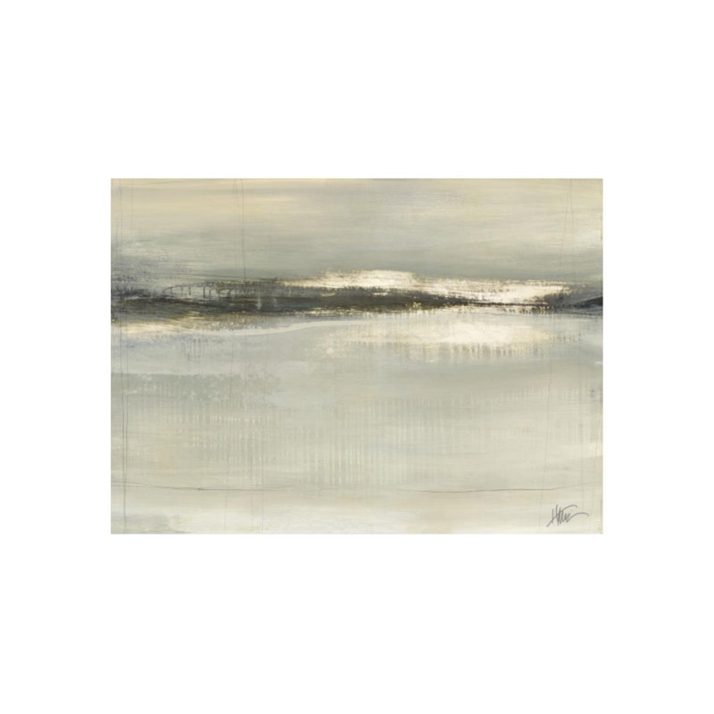 Bande passante par Maeve Harris - peinture sur toile tendue, Couche de verre, H 40 po x l 55 po