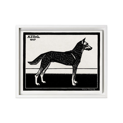 Chien noir et blanc