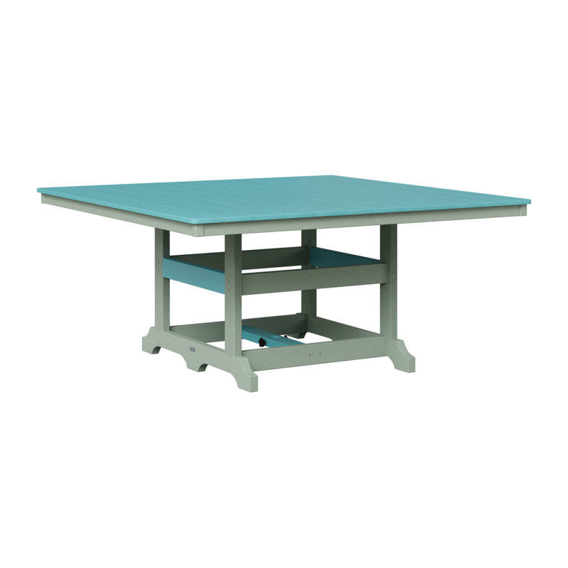 Table de salle à manger Berlin Classic, Écume de mer, écume de mer, Bleu Aruba