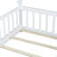 Lit simple en forme de tente, lit tipi avec garde-corps-124917491
