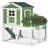 Deera 13 Square Feet Chicken Coop with Chicken Run and Roosting Bar for up to 4 Chickens