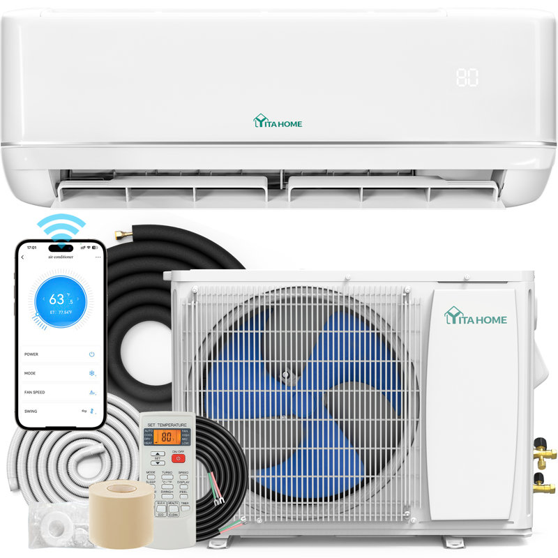 Mini climatiseur sans conduit 18 000 BTU Balconera pour 1250 pieds carrés avec télécommande et contrôle intelligent - 220 V