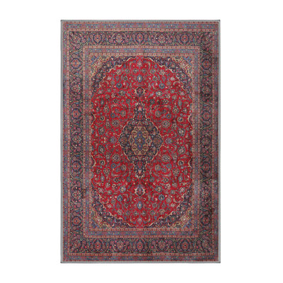 Tapis traditionnel rouge / rose Diekmeyer