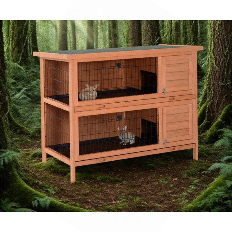 Cage à lapin en bois