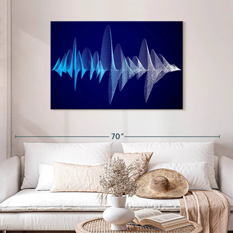Abarca Equalizer Sound Waves, H 30 po x l 45 po