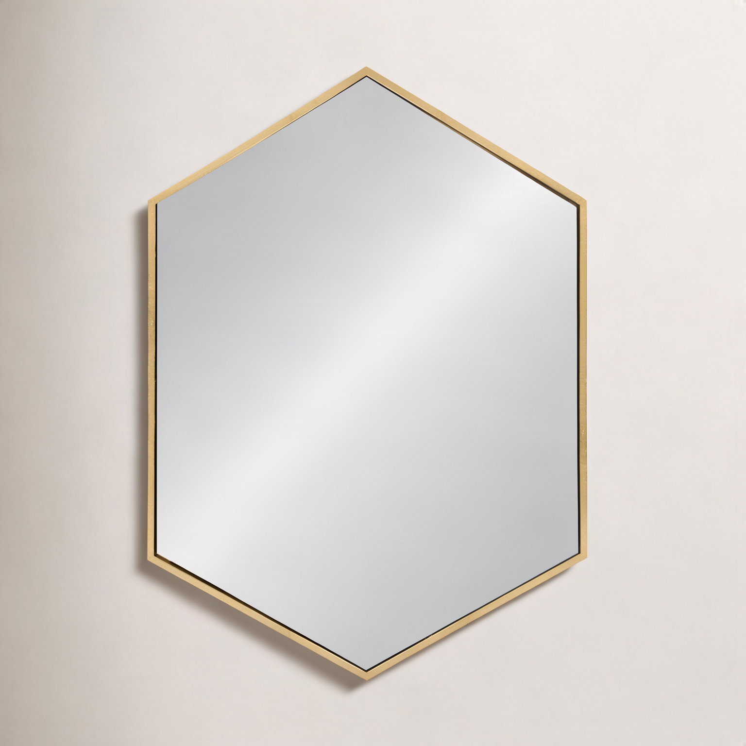 Breckler Metal Mirror, 31" x 22", Gold