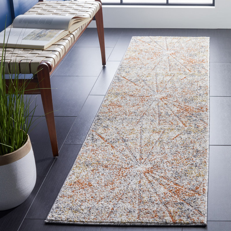 Aston Performance Abstract Rug, Runner 2' x 8'