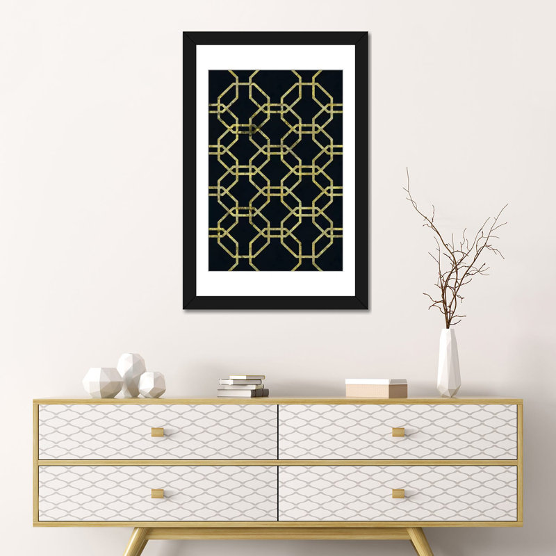 « geometric dialogue », impression sur toile, H 32 po x l 24 po x P 1 po, Papier d'art encadré noir, Blanc