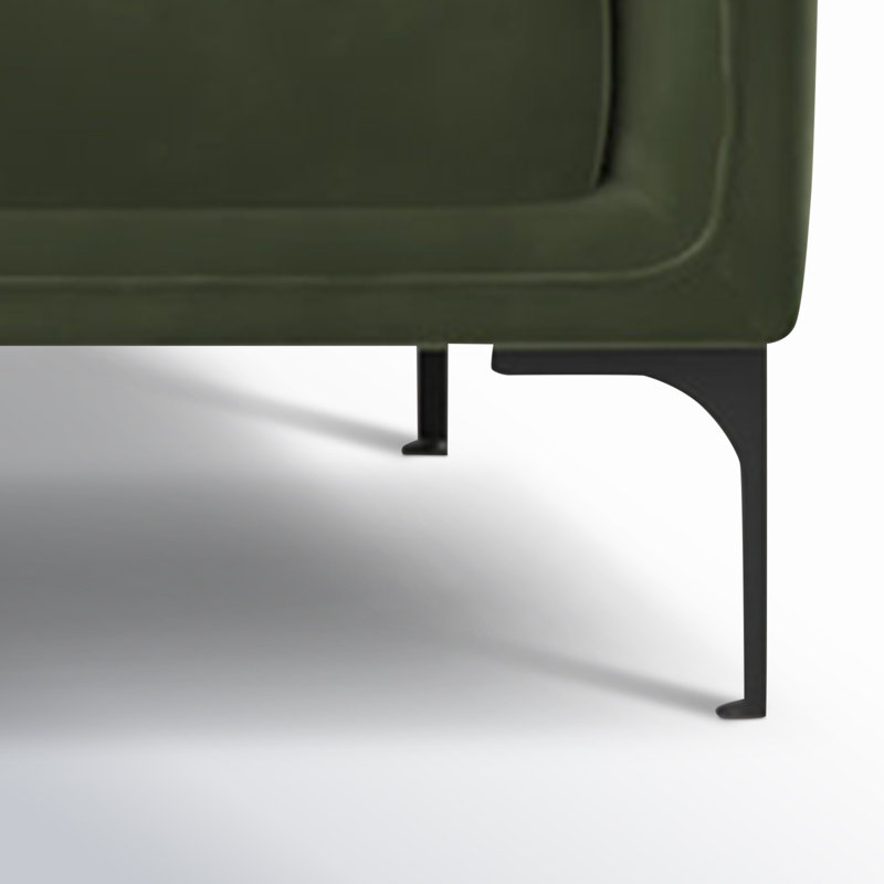 Canapé modulaire à 2 pièces Rae, Vert militaire, Orienté à gauche (vu de face)