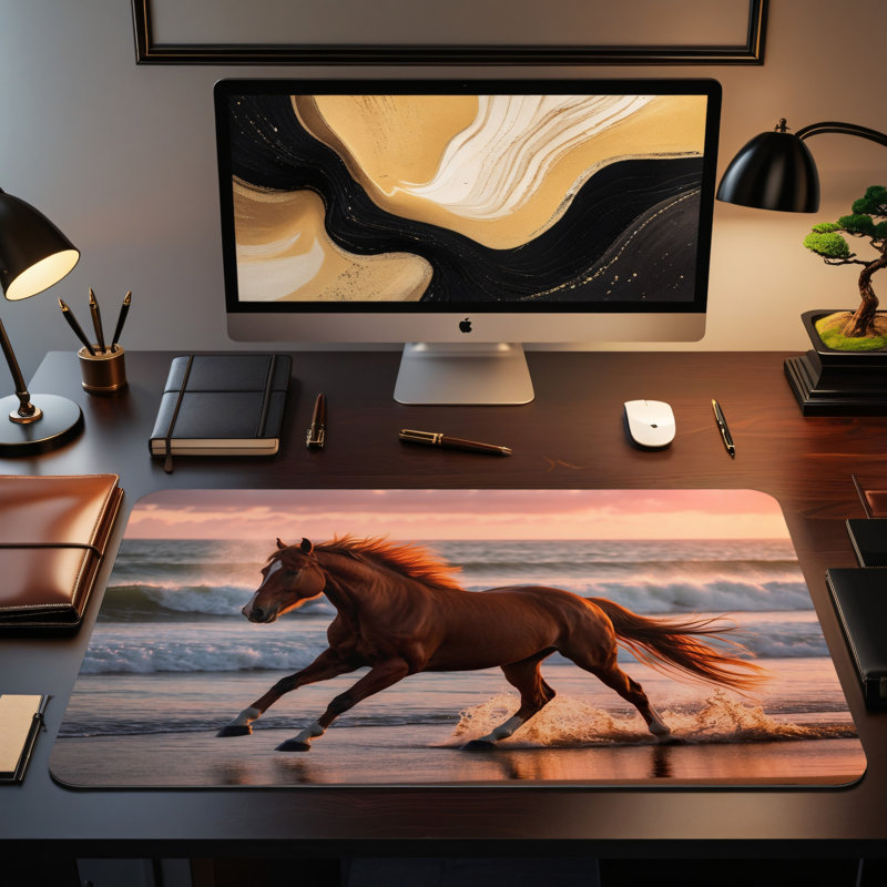 Polyester Desk Pad, 14.4x12.1