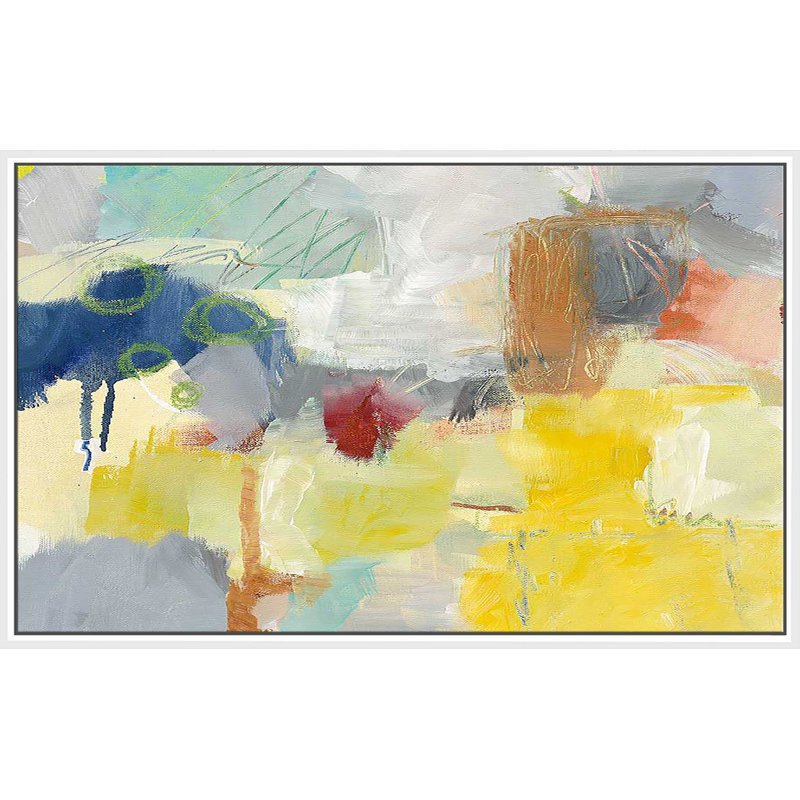 Summer Rising II Crop - peinture, Cadre flottant blanc, H 27,5 po x l 43,5 po x P 2 po