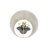 Sculptural Table Lamp with Linen Shade