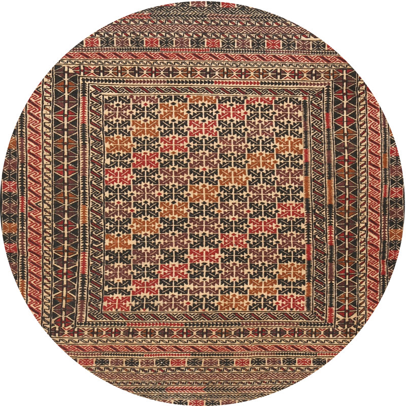 Oriental Indoor Rug, Round 8'