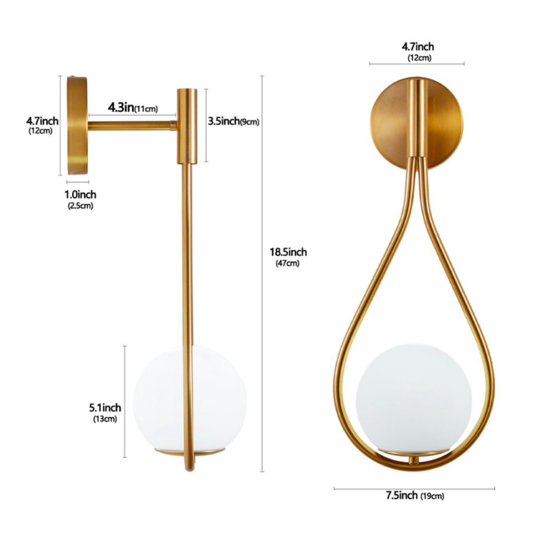 1 - Light Recessed Wall Light