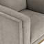 Détails par Becki Owens, chaise en tissu Renee avec base en bois, gris