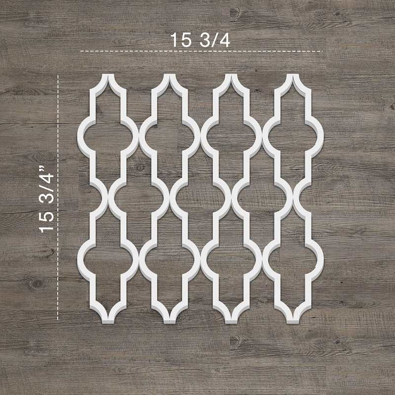 Medium Gray PVC Decorative Fretwork Wall Panels