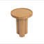 Table de bout ronde en bois massif