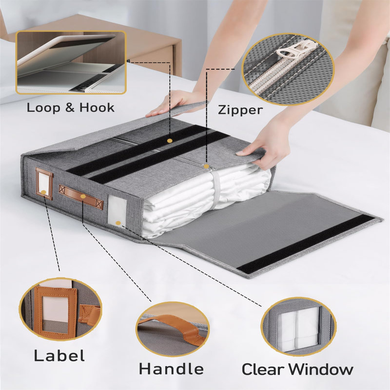 Ebern Designs Fabric Underbed Storage