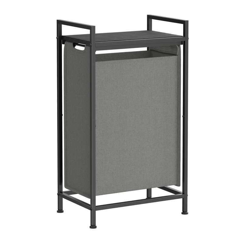 Laundry Basket with Handles, Grey