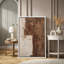 Style Mid-Century brun foncé, formes abstraites neutres, grand cadre rustique, décor minimaliste M20-119461020-101791375-101791377