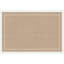 Tableau magnétique encadré en tissu avec bordure festonnée en lin blanc-132961143