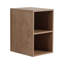 Meuble-lavabo de 122 cm avec lavabo en céramique décorative, 2 tablettes de rangement, porte à fermeture amortie, contreplaqué – solution moderne, imitation chêne, base facile à nettoyer