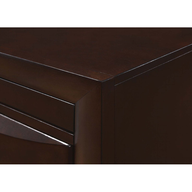Mobilier de chambre en bois massif 1 pièce 5 tiroirs, Brun