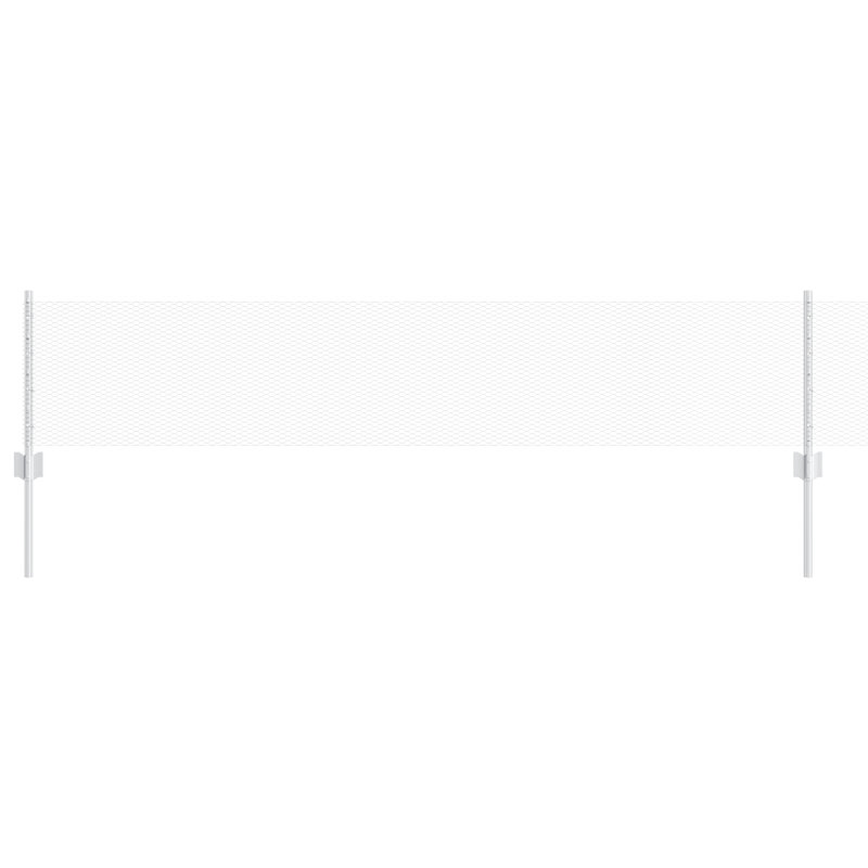 Fence Posts 11 Pcs U-Channel, Silver, 40cm H x 2500cm W