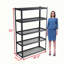 Étagères de rangement robustes à 5 niveaux en métal, faciles à assembler, réglables, tablettes de rangement pour les sous-sols, les garages et la cuisine, H 72 po x l 47,2 po x P 17,7 po-632385969