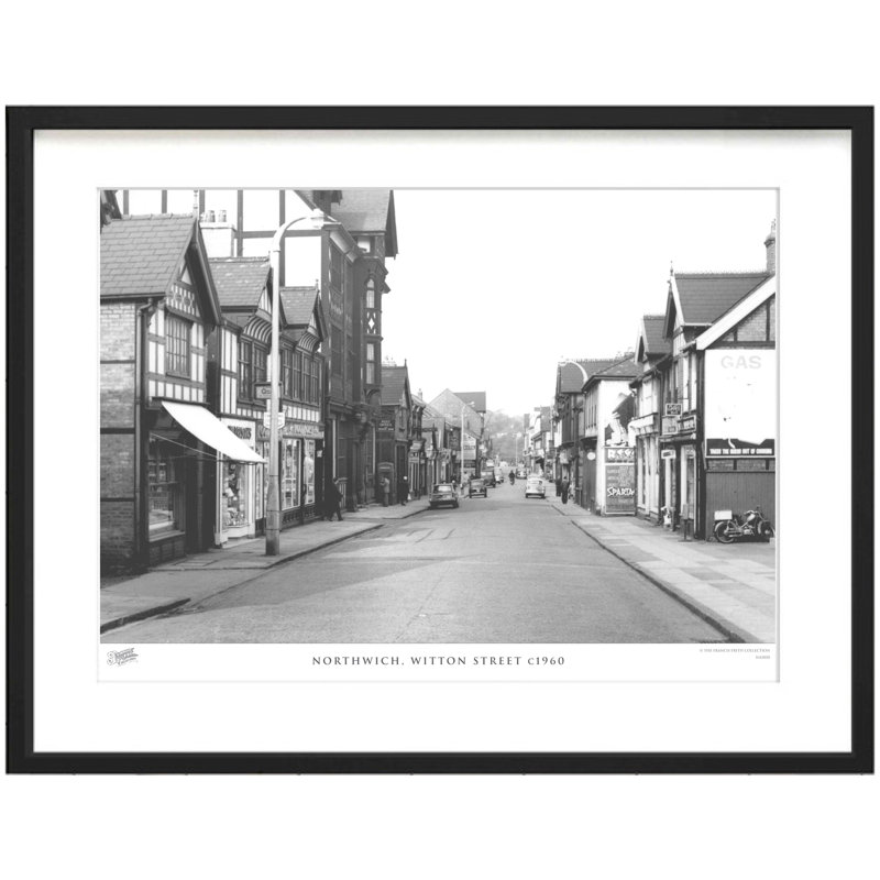Northwich, Witton Street C1960 - Single Picture Frame Print, 28cm H x 36cm W x 2.3cm D