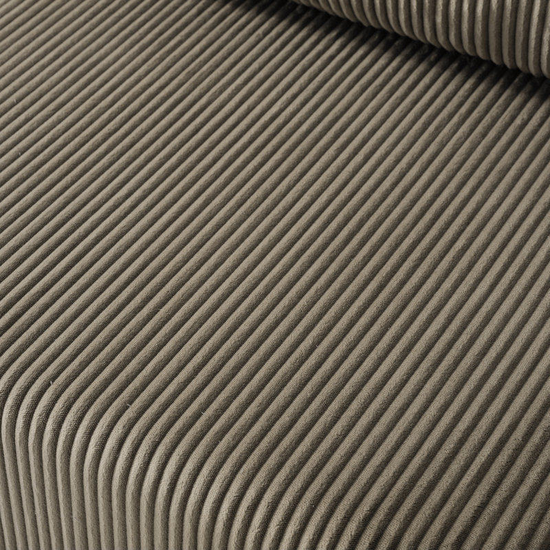 Grand canapé modulaire en velours côtelé 130 pouces Compression