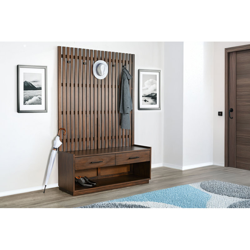  Eliza Hall Tree With Bench, Brown
