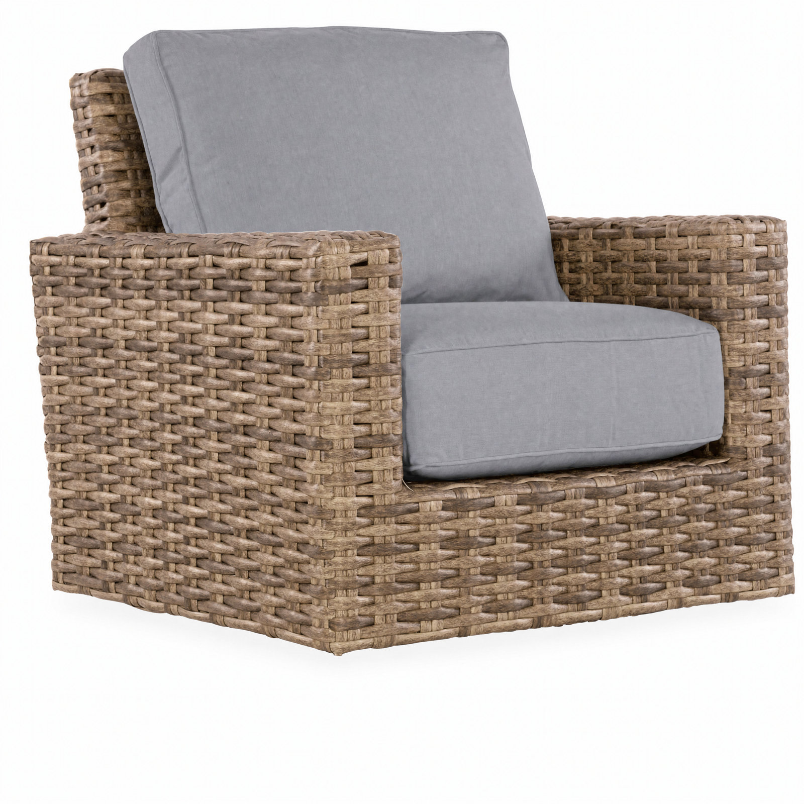 Havana Sunbrella® Swivel Patio Rocking Chair, Granite Sunbrella®