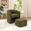 Fauteuil demi-tonneau rembourré de 28 po de largeur avec repose-pieds-2013066570