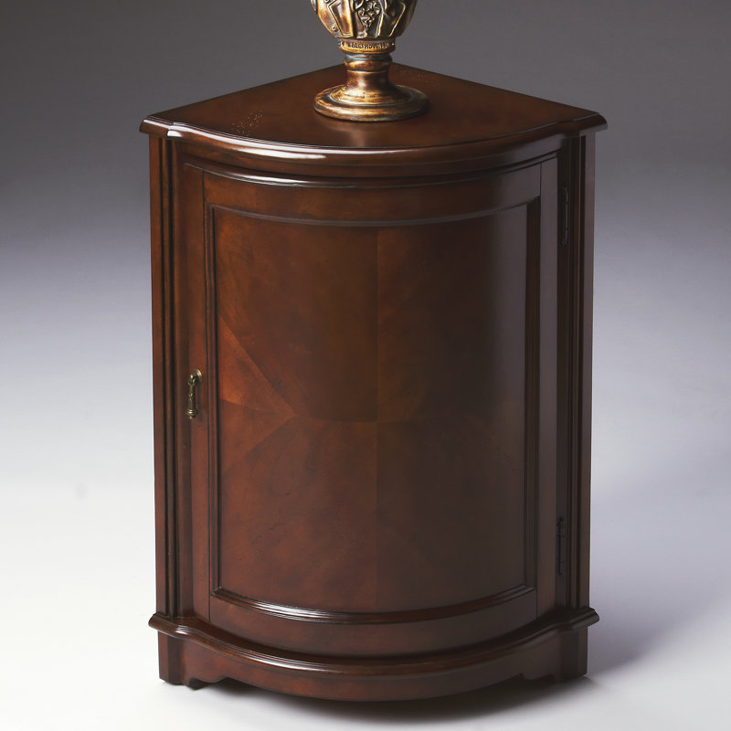 Korman 1 - Door Corner Accent Cabinet, Plantation Cherry