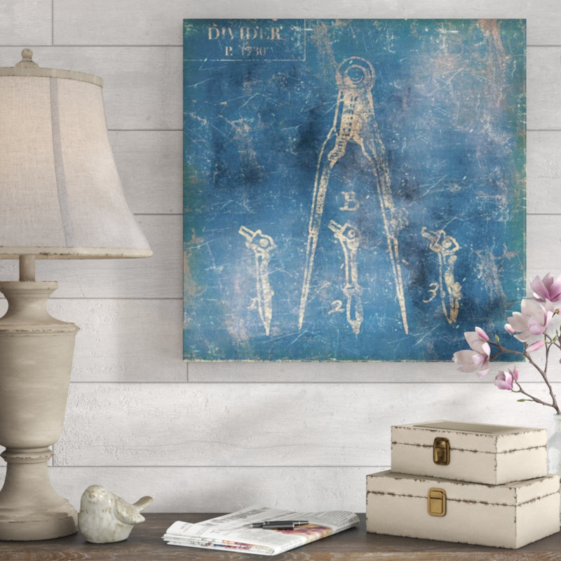 «Maritime III» par Zoey Riley - impression, H 24 po x l 24 po x 1,5 po, Couche de verre