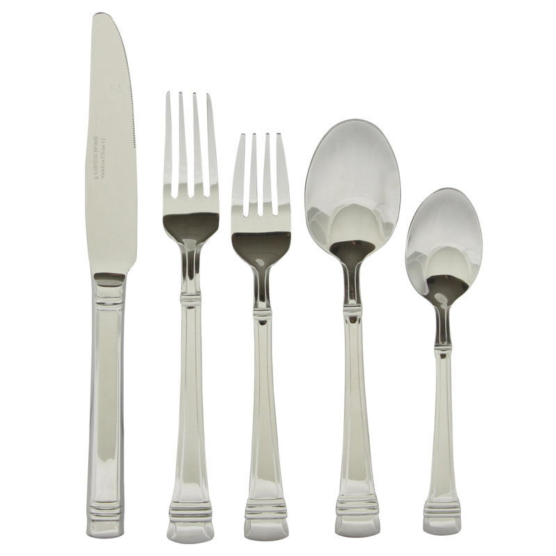 Ensemble de couverts 20 pièces, service pour 4 Domenick