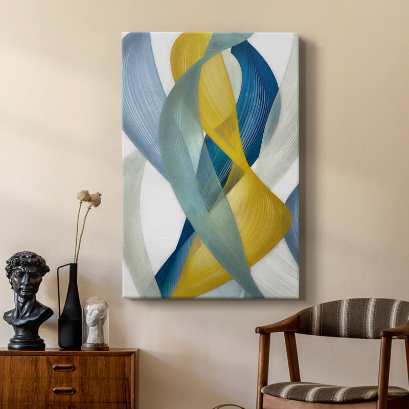 Horizontal Bands I -Custom Wrapped Gallery Cavas