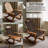 21*17+17*17 in Tufted Rocking Chair Cushion, Filled with Silk Cotton + Sponge Particles, Suitable for Indoor, Study, Living Room, Kitchen, Patio-952235633