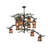 Jamire 12 - Light Dimmable Tiered Chandelier