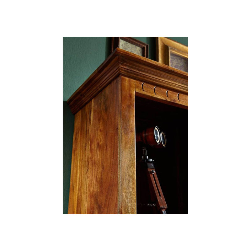 Oxford 140cm H x 68cm W Solid Wood Standard Bookcase, Honey
