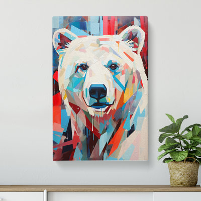 Polar Bear Constructivism No.2 - Wrapped Canvas