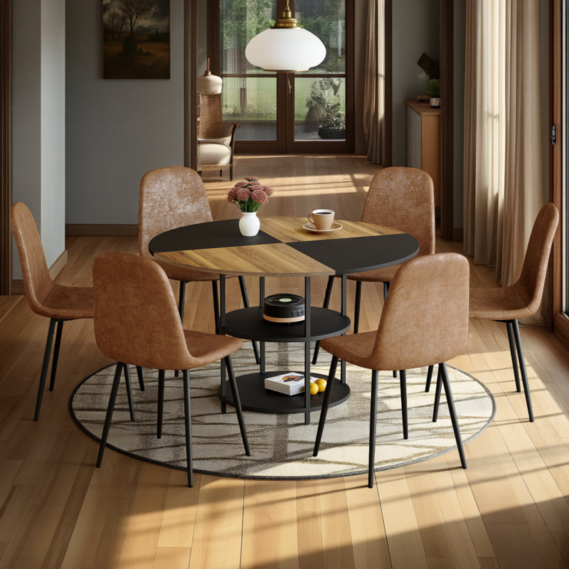 Ensemble de table de salle à manger 47,3 po et 6 chaises