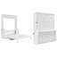 Grand lit escamotable avec bureau - Lit mural peu encombrant avec lumières DEL et charge USB, lit pliable d'une capacité de 600 lb pour les petits espaces, aucun assemblage requis-1021011595