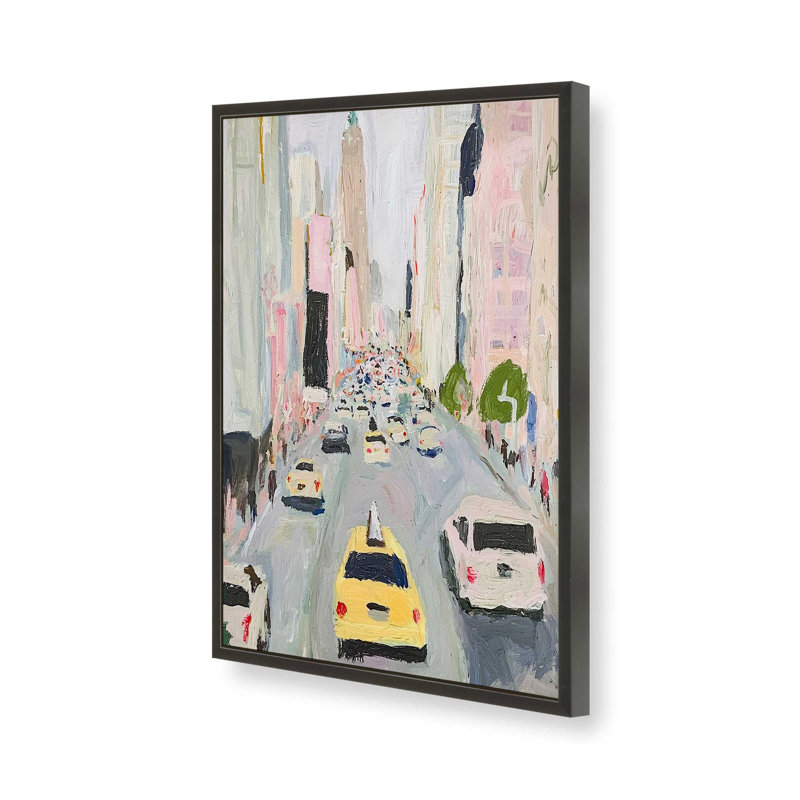 «Look up Fifth Ave I» par Walker Noble, reproduction d'art, H 18 po x l 12 po, Impression sur cadre ouvert sans papier mat