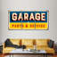 «Vintage Garage Service», reproduction d'art sur toile-93024445