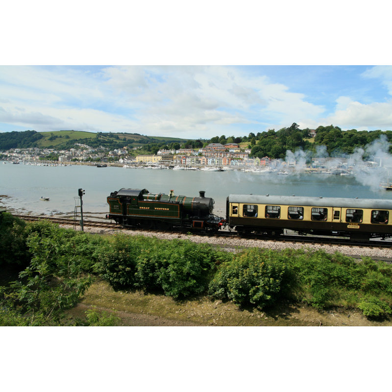 The Paington And Dartmouth Steam Train - Wrapped Canvas Print, 30cm H x 46cm W x 3.8cm D