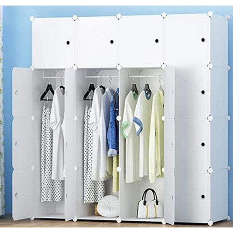 Ensembles de rangement pour système de placard l 55,91 po Telscombe, Blanc